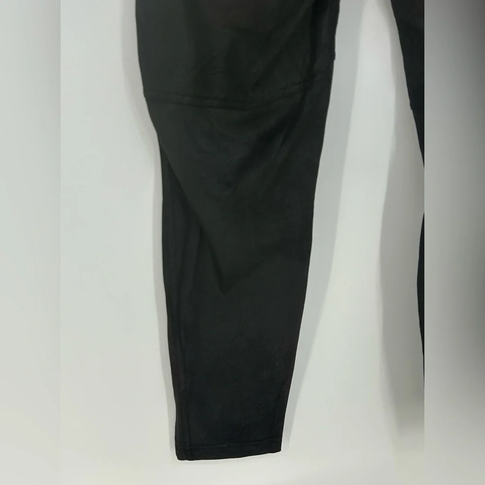 Free People Faux Suede Pants Leggings Vegan Leather ‎ OB1015172- Large